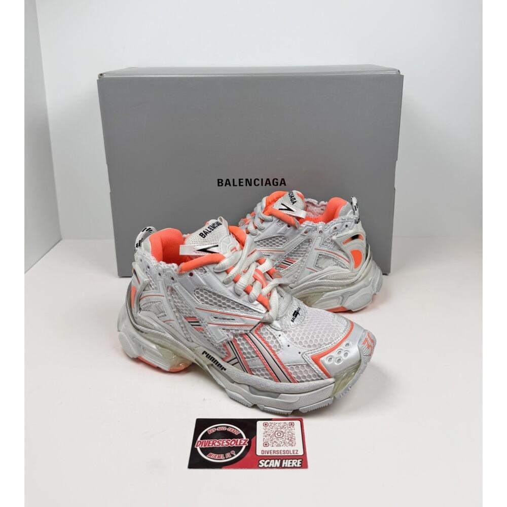 Size 35EU/5W - Balenciaga Runner Sneakers White/Orange🧡 NEW/RETAIL $1,150!